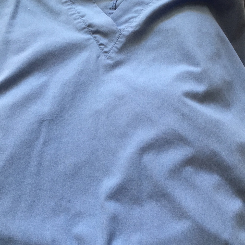 Blue Cherokee scrub top